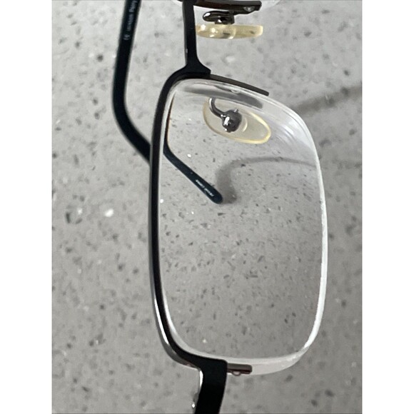 JACKSON PERRY EYEGLASSES FRAMES ONLY Ivan BLK black 53-19-135 half rim rectangle - Picture 13 of 14